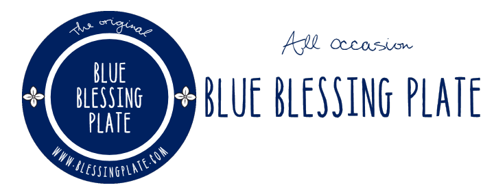 Blue Blessing Plate